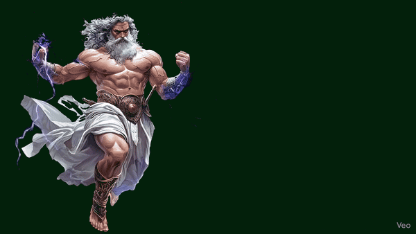 Zeus Slot Character Animation